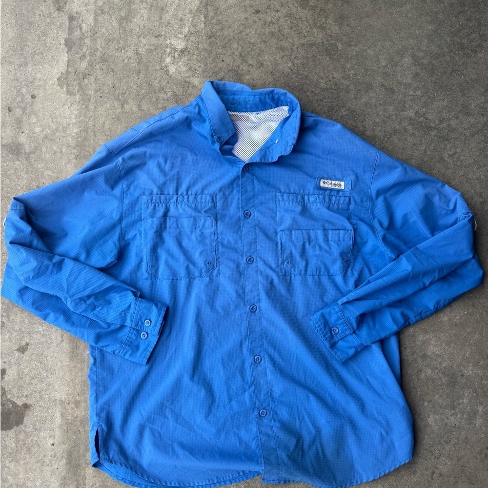 Columbia Blue Lightweight Shirt Jacket